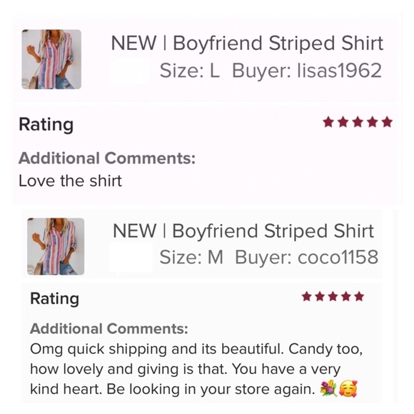 Boyfriend Striped Shirt - Picture 7 of 7